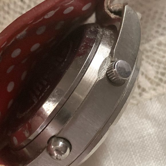Vintage Red & White Polka Dot Betty Boop Stainless Steel Ladies Watch Jewelry - Picture 13 of 14
